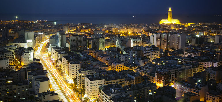 Casablanca vue de nuit